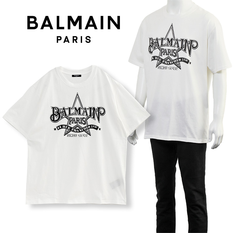 BALMAIN（バルマン） スター Tシャツ CH1EG000GD29-GAB : IMPORTBRAND 