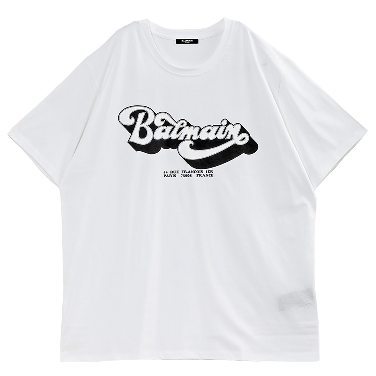 バルマン BALMAIN Balmain '70s Tシャツ ルーズフィット BH1EG010BC44-GAB｜importbrand-jp｜02