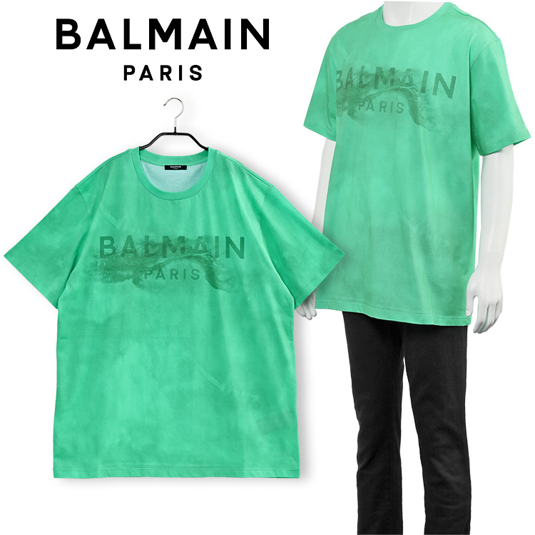 バルマン BALMAIN Paris デザートロゴ エココットン Tシャツ