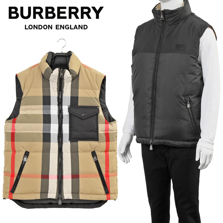 バーバリー BURBERRY リバーシブル ダウンベスト チェック