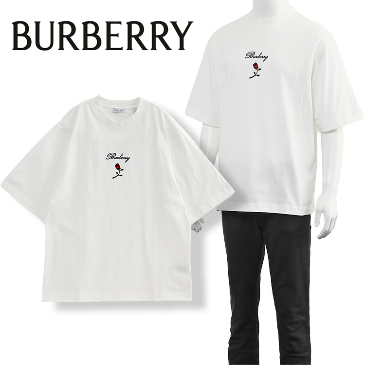 バーバリー BURBERRY ロゴ ローズ コットンTシャツ レギュラーフィット 8083728-B7264 RAIN