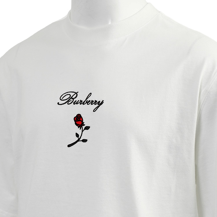 BURBERRY Tシャツ 半袖 メンズ 8083728 B7264 BURBERRY バーバリー ロゴ ローズ コットンTシャツ レギュラー