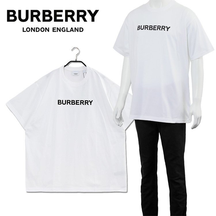 新品 BURBERRY 8055309 A1464 オーバーサイズTシャツ XL-