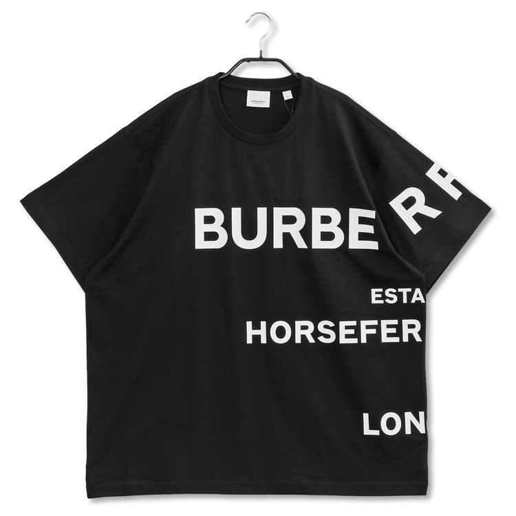 バーバリー Tシャツ BURBERRY ホースフェリープリント オーバーサイズ