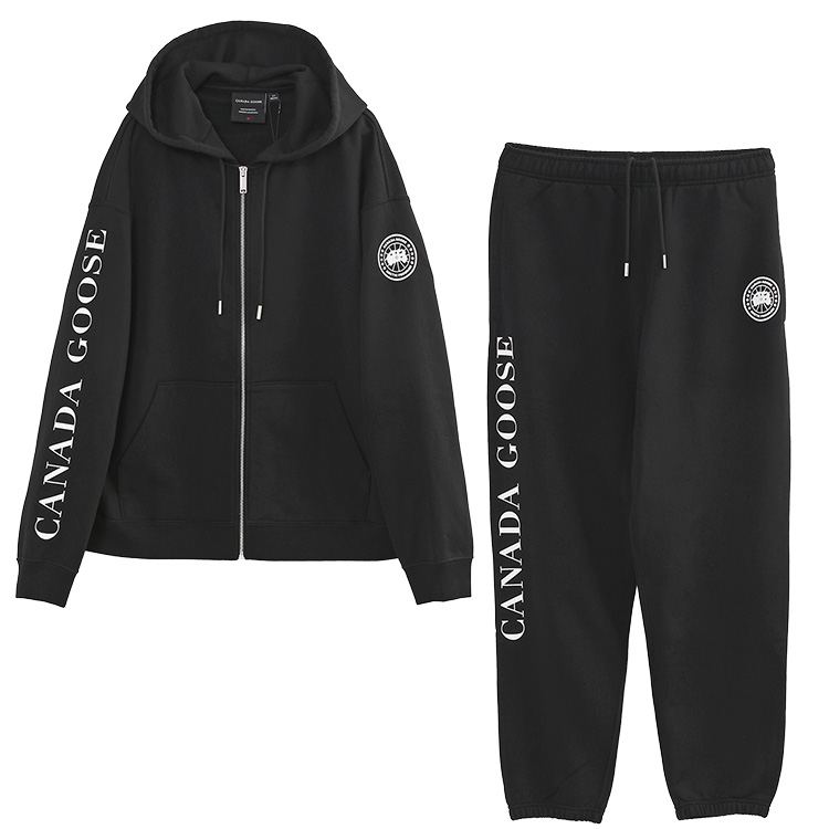 カナダグース CANADA GOOSE セットアップ ローヴ フルジップ ローヴ ジョガー 1540M1 1287M2 ブラック メンズ リラックスフィットの画像