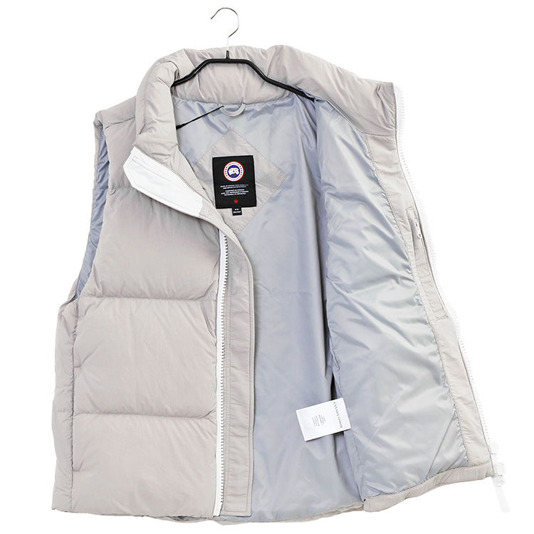 CANADA GOOSE ダウンベスト ローレンス ホワイトディスク 750フィルパワー 2804MW LAWRENCE PUFFER  VEST-439 MOONSTONE GREY ムーンストーン グレー