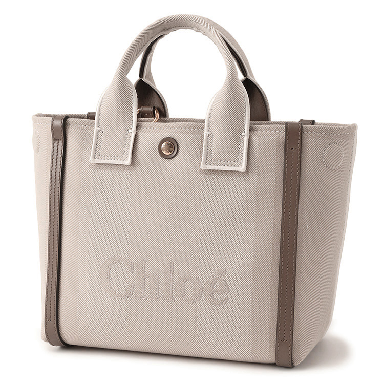 d*9様 Chloe トートバッグ Chloe（クロエ） キャンバス製Chlo? Carryスモールトートバッグ