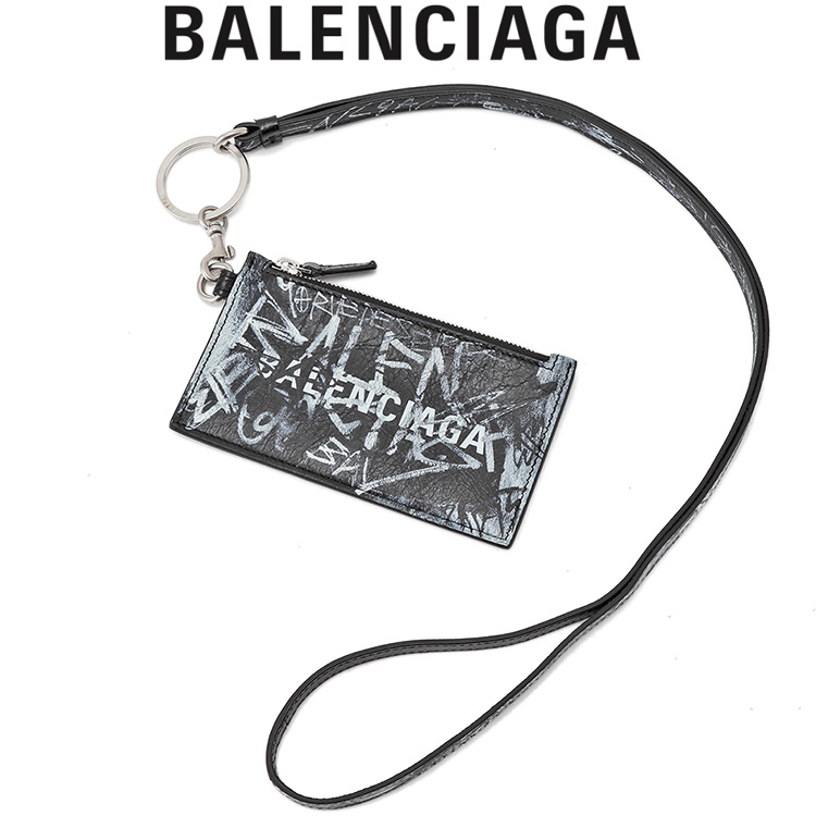 バレンシアガ BALENCIAGA グラフィティ Cash カードケース付き