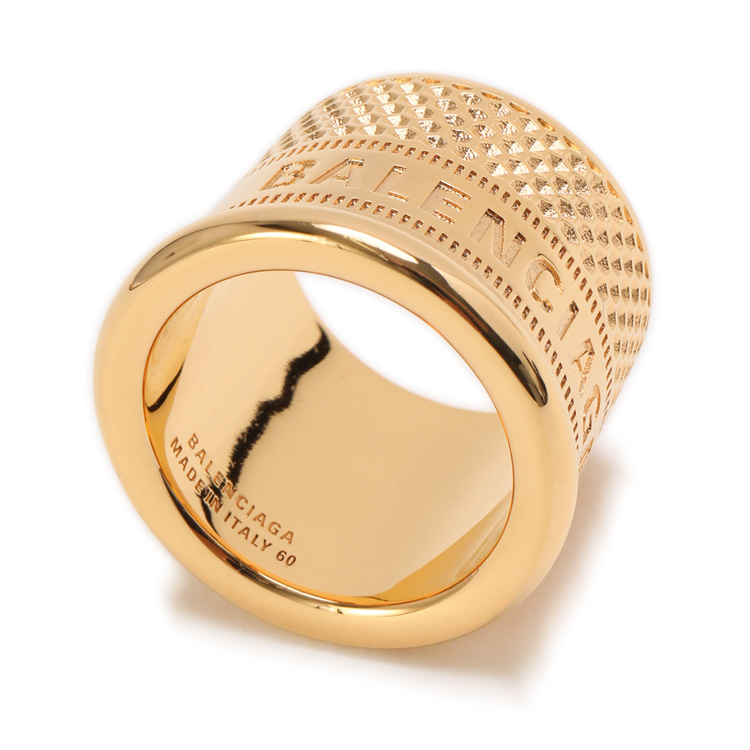 BALENCIAGA シンブル リング ゴールド THIMBLE RING 700216-TZ39G-0027 