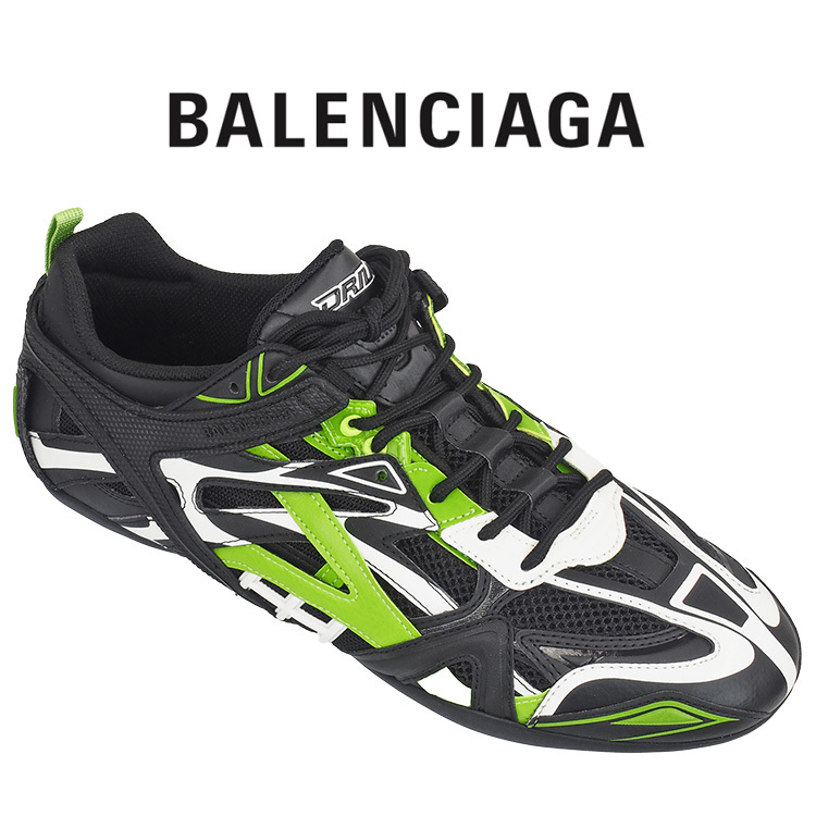 バレンシアガ BALENCIAGA スニーカー Drive Sneaker グリーン×ブラック 635498-W3AK1-3810