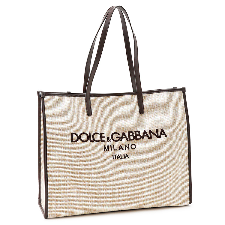 ドルチェ&ガッバーナ DOLCE&GABBANA ラージ キャンバス トートバッグ