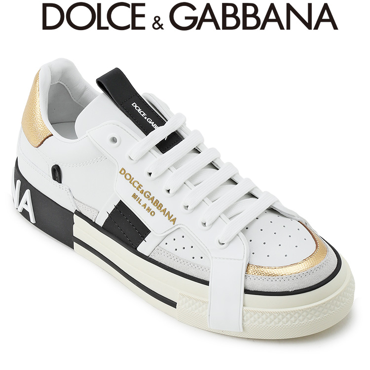 ドルチェ&ガッバーナ DOLCE&GABBANA カスタム 2.Zero スニーカー カーフスキン コントラストディテール  CS1863-AO222-8B996