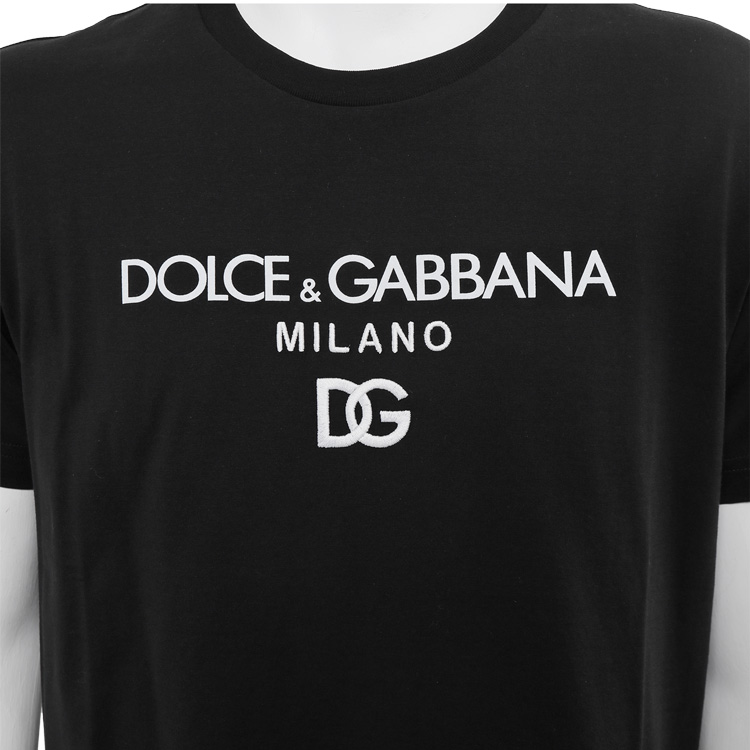 ドルチェ&ガッバーナ DOLCE&GABBANA ロゴ 刺繍 半袖 Tシャツ G8NC5Z 