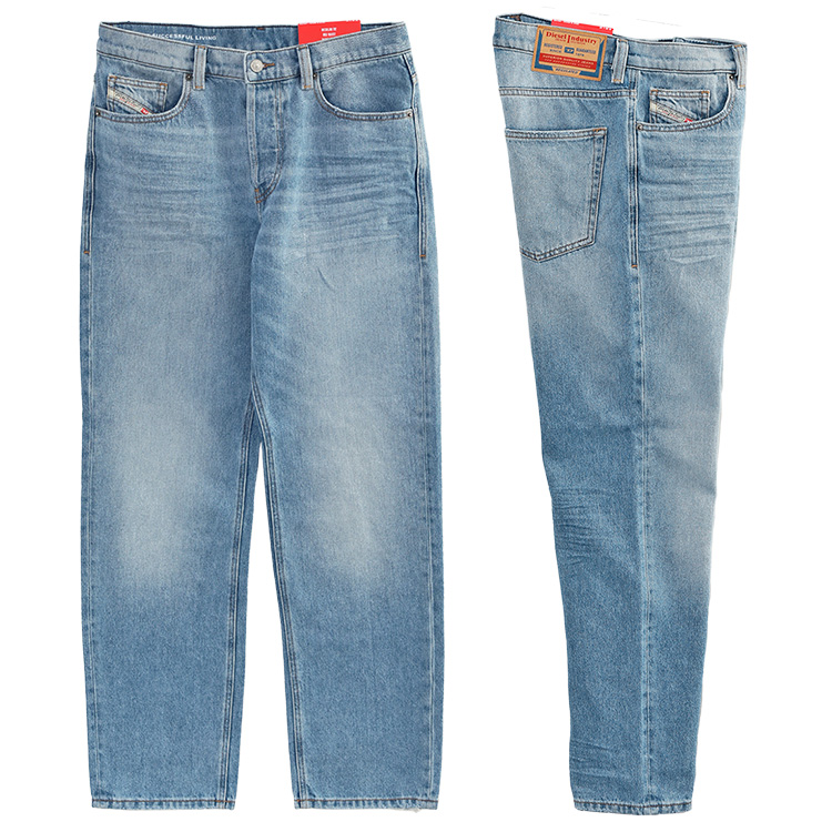 DIESEL デニム　グレーカーゴ28インチ Relaxed Jeans - D-Touch | グレー | メンズ | DIESEL