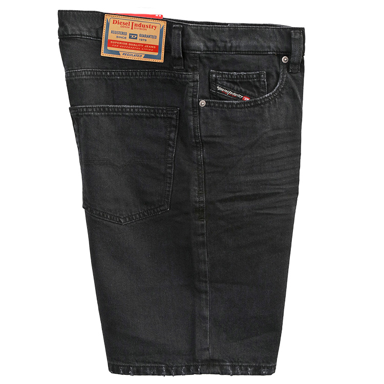 美品 ディーゼル DIESEL ハーフ ショート ブラック デニム 32