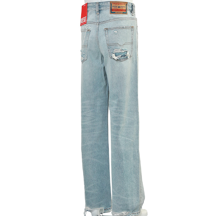 5 DIESEL ディーゼル 穴あき ダメージ デザイン ニット  グランジ L DIESEL（ディーゼル） 長袖ニットカーディガン レディース クラッシュ