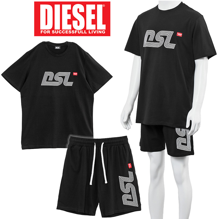 ディーゼル DIESEL セットアップ Tシャツ ハーフパンツ パジャマ