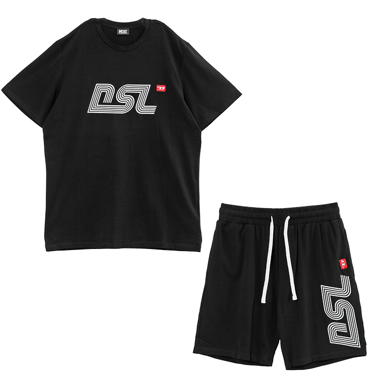 ディーゼル DIESEL セットアップ Tシャツ ハーフパンツ パジャマ