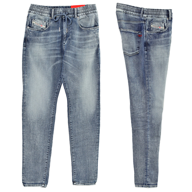 ディーゼル ジョグジーンズ DIESEL JOGGJEANS スウェット デニム スリムフィット A09732-068FL D-STRUKT  JOGG-01