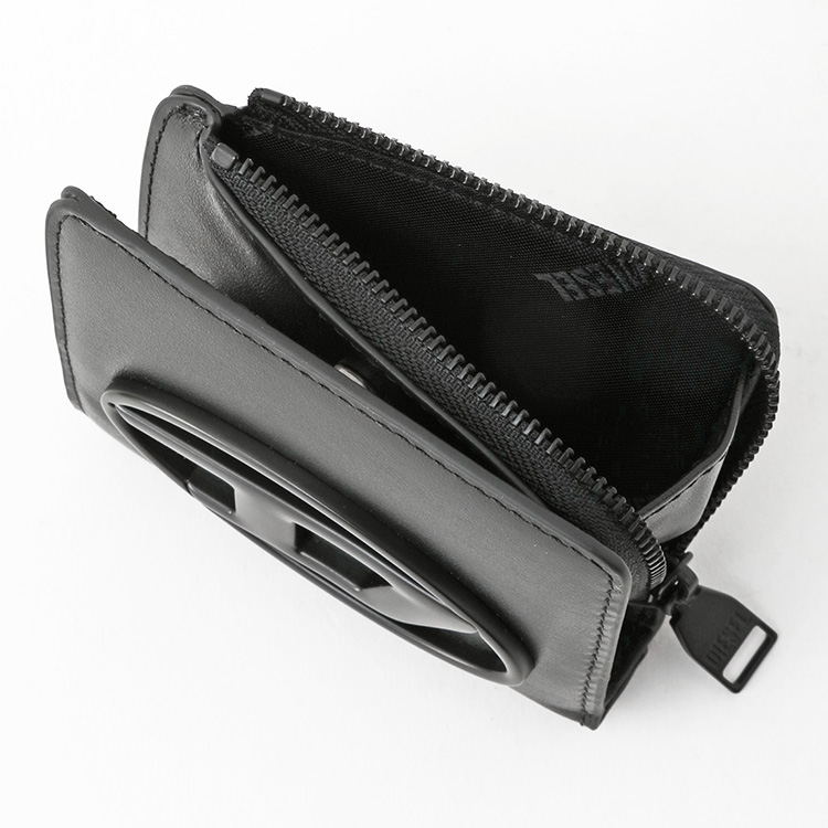DIESEL（ディーゼル） 二つ折り財布 L字ジップ X10398-PR818 HOLI -D