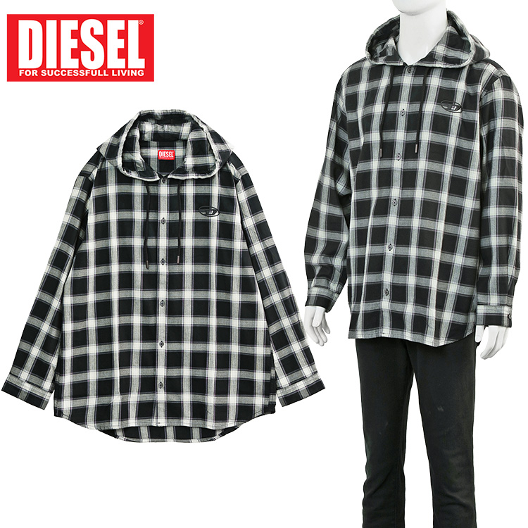 DIESEL（ディーゼル） シャツ パーカー フランネル S-IX-AJFI A20664