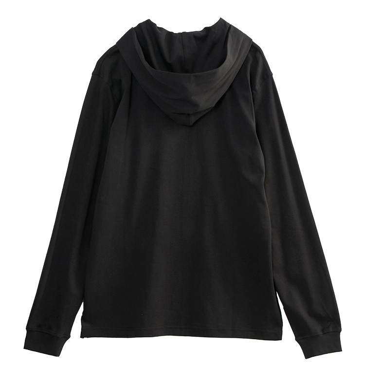 DIESEL フード付きブラックジャンパー Lサイズ DIESEL（ディーゼル） ロンT パーカー フード付き T-BILL-LS-HOOD-MET