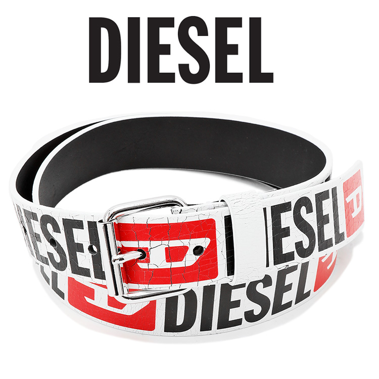 ディーゼル ベルト DIESEL ペイント クラック カウレザー ベルト