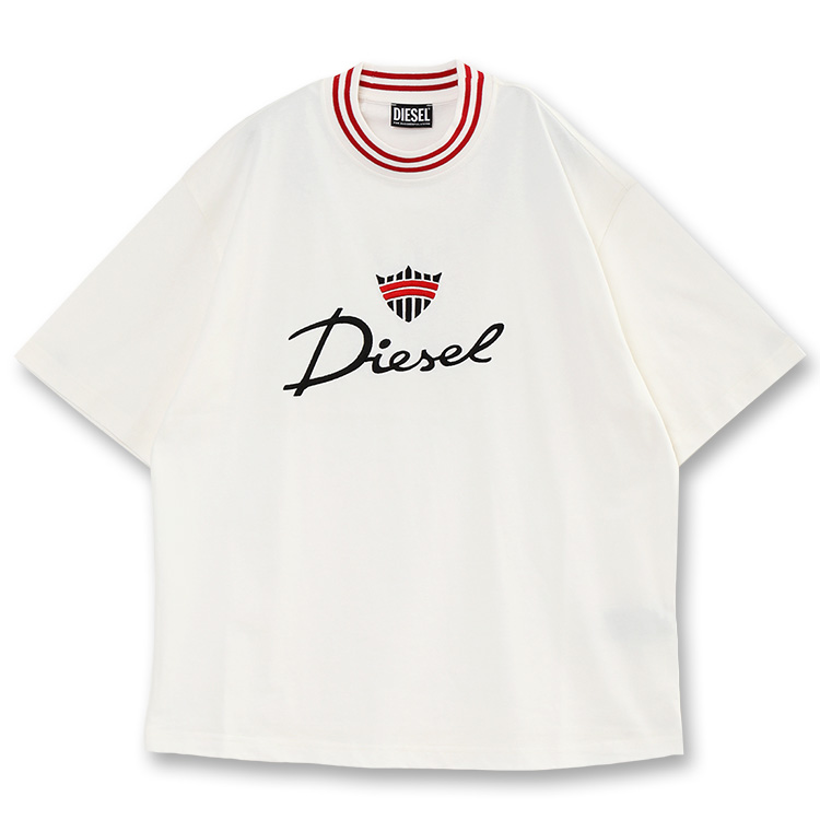 ディーゼル DIESEL オーバーサイズ エンブレム Tシャツ A09028-0BJAN T-WASH-G6-141