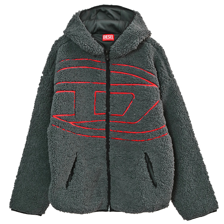 DIESEL（ディーゼル） オーバルD ボアジャケット リラックスフィット