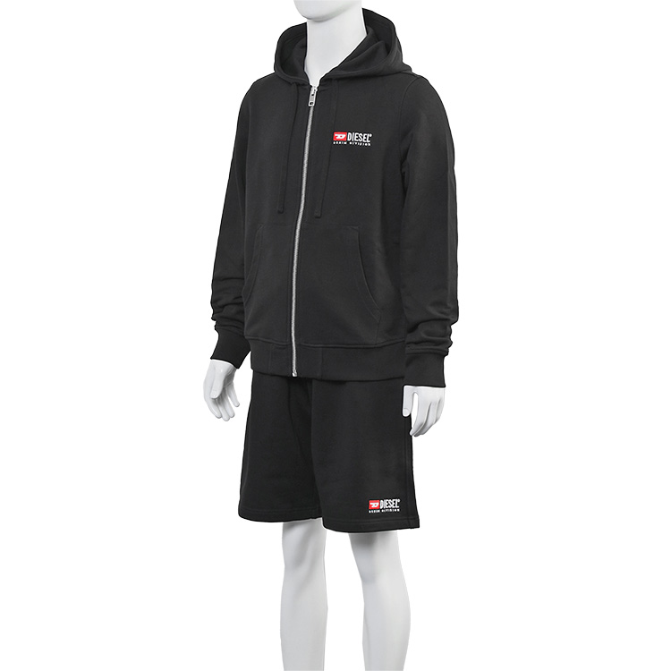DIESEL ディーゼル セットアップ パーカー スウェット ハーフ