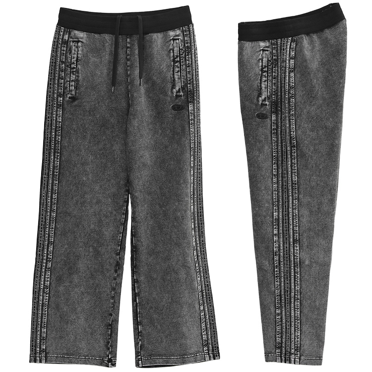 ディーゼル DIESEL スウェットパンツ P-ALT-02A A19939-0DCCJ メンズ デニムライク ウォッシュ加工 ブラックの画像