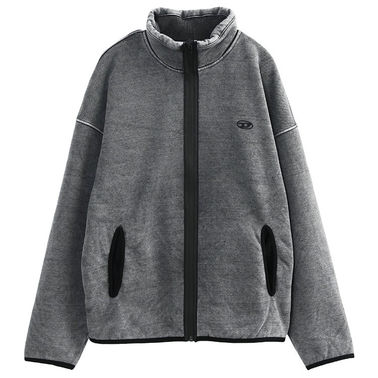 DIESEL（ディーゼル） オーバルD ジップアップジャケット フリース