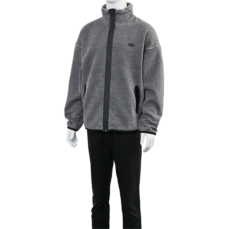 DIESEL（ディーゼル） オーバルD ジップアップジャケット フリース