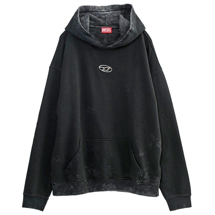 新品タグ付/XXL ディーゼル　パーカー　キルティング　切替え　黒　ダブルジップ キルティング切り替え パーカー レディース トップス 送料無料・再再販