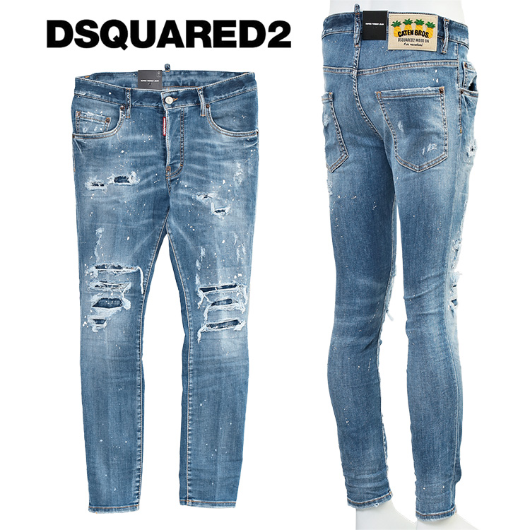 【mikarin】 DSQUARED2 ディースク 膝丈ワンピース DSQUARED2 スーパーツインキー ジーンズ Super Twinky Jeans