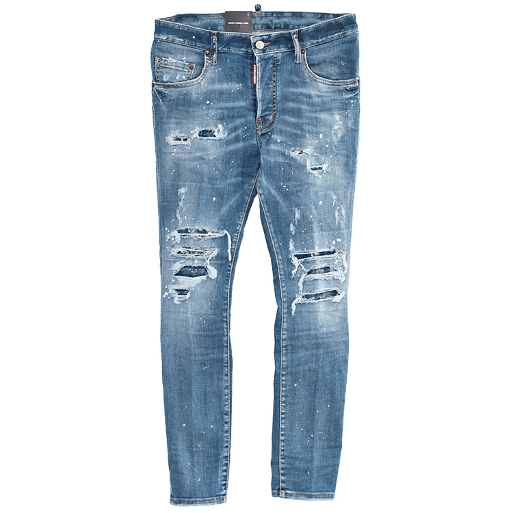 デニム・ジーパン D SQUARED2 SS24 'Twiggy' jeans (S72LB0736S30872 470) DSQUARED2 - Twiggy Distressed Skinny Jeans Dsquared2