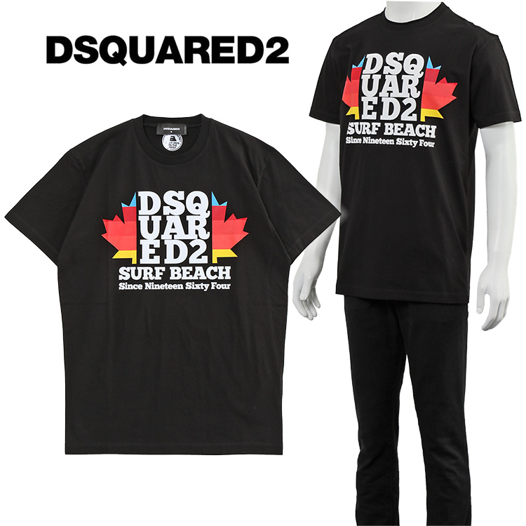 ディースクエアード DSQUARED2 Tシャツ D2 サーフビーチ S74GD1135