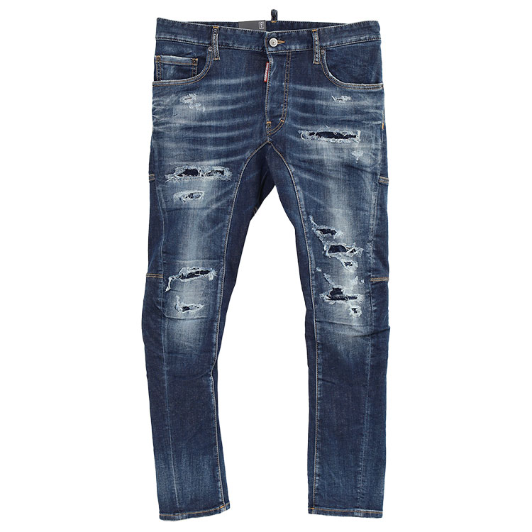 ディースクエアード DSQUARED2 ティディ バイカー ジーンズ Medium Ripped Tidy Biker Jeans  S71LB1262-S30789-470