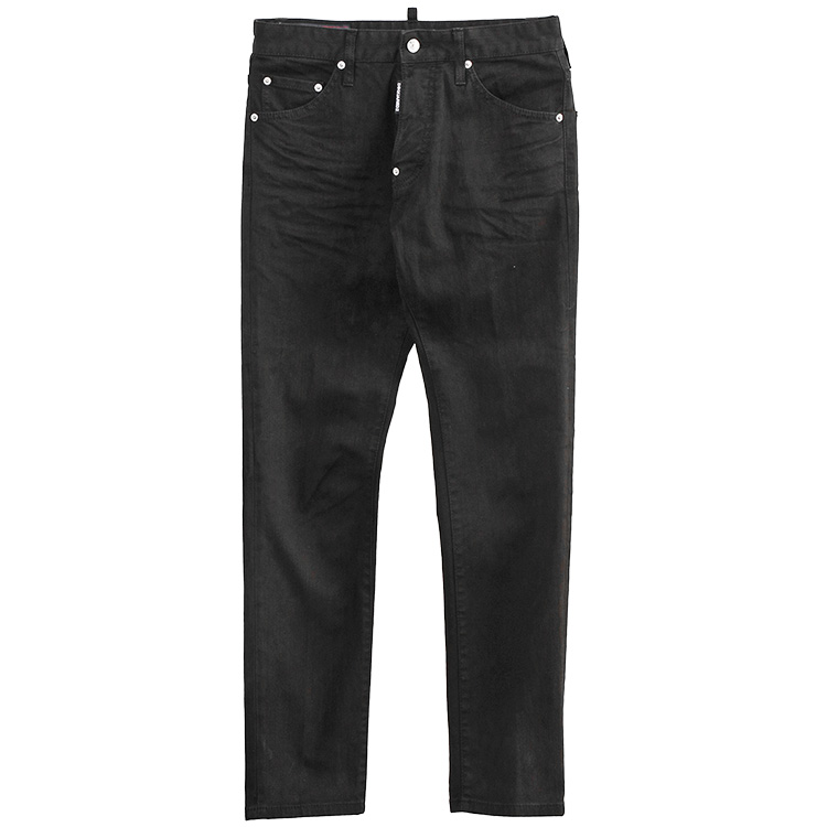 少美品！DSQUARED2 デニム スキニー ブラック 24-7 STAR 46 DSQUARED2（ディースクエアード） ジーンズ TEDDY JEAN スキニー