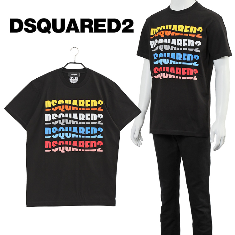 DSQUARED2 Tシャツ D2 カラーウェーブ クール S74GD1092-S23009-900