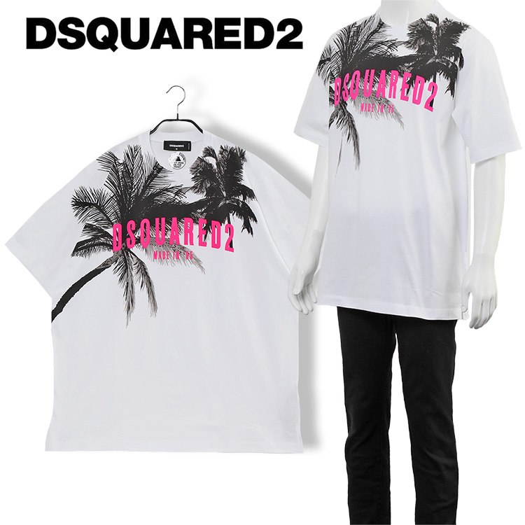 ディースクエアード DSQUARED2 パームツリー Tシャツ D2 Palms