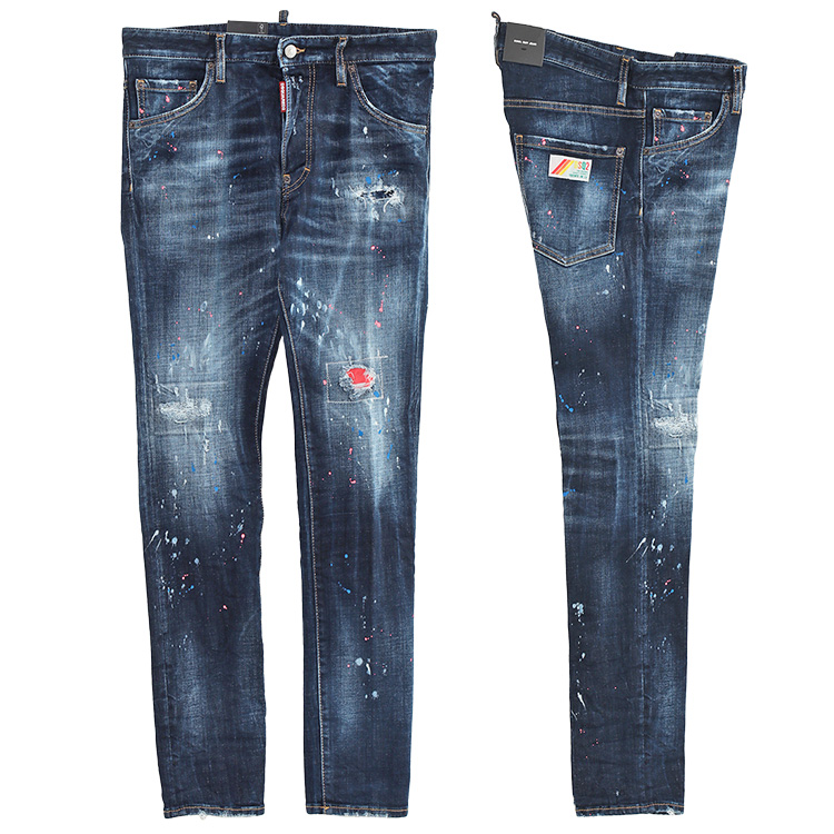 ディースクエアード DSQUARED2 ジーンズ Dark Neon Splash Wash Cool Guy Jeans S74LB1458-S30664-470｜importbrand-jp｜02