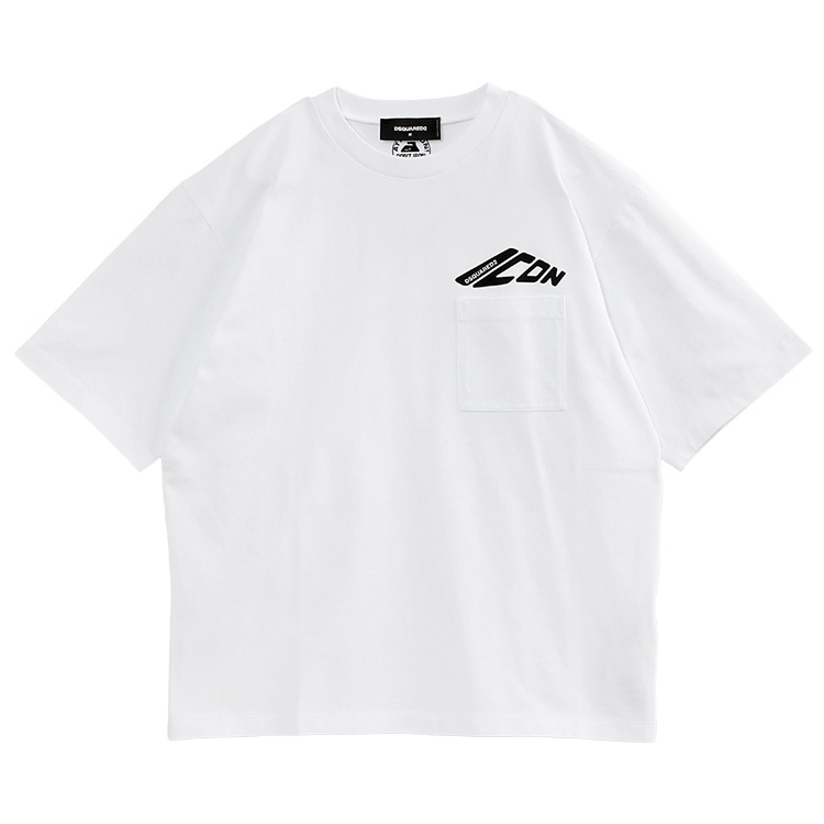 dsquared2 ディースクエアード メンズ tシャツ icon t-shirt whiteの
