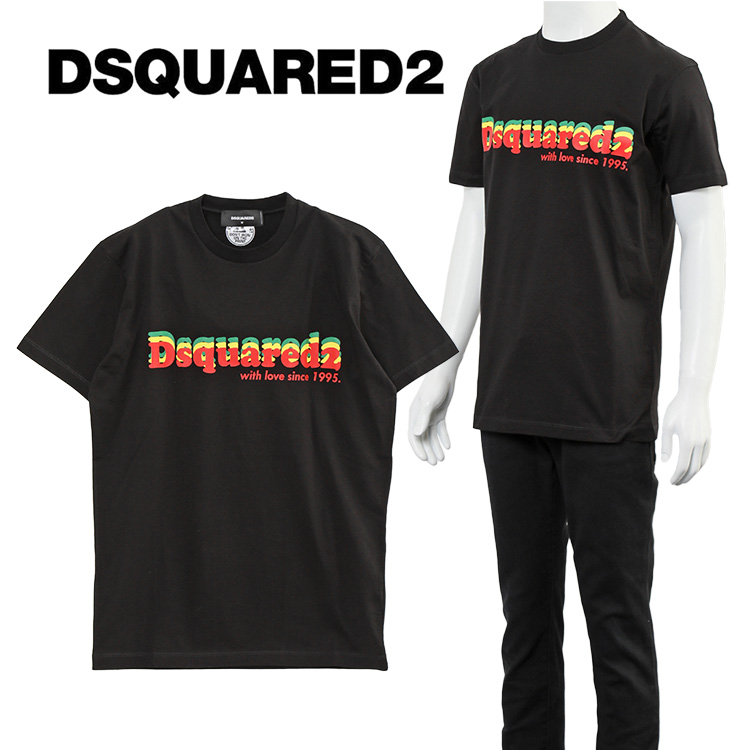 ディースクエアード)DSQUARED2 メンズクルーネックTシャツ S71GD1253