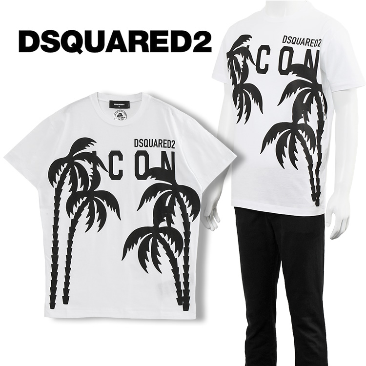 ディースクエアード DSQUARED2 Tシャツ Icon Palms Cool T-shirt