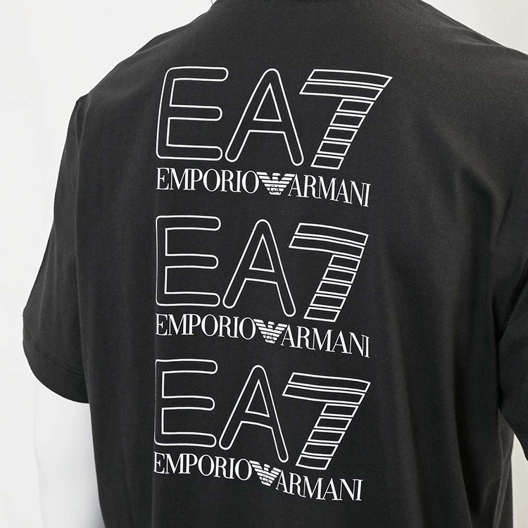 EA7 アルマーニ Tシャツ EMPORIO ARMANI バックプリント 3DUT02