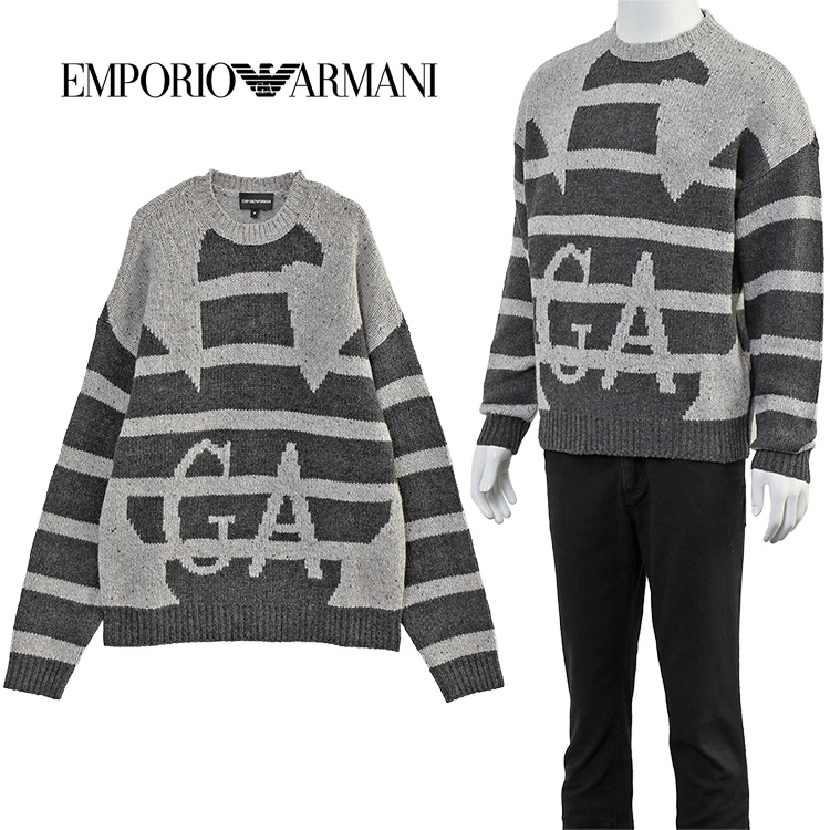 EMPORIO ARMANI アルマーニ ウール セーター オーバーサイズイーグル