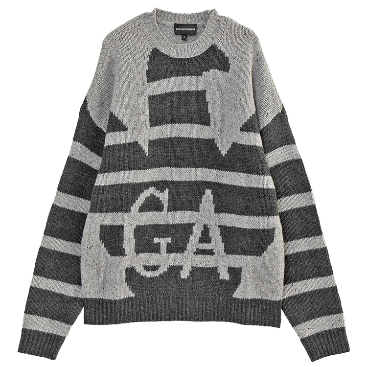 EMPORIO ARMANI アルマーニ ウール セーター オーバーサイズイーグル