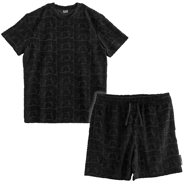 EA7 セットアップ パイル Tシャツ ハーフパンツ 7M000508-UC00 EA7 セットアップ パイル Tシャツ × ハーフパンツ オール