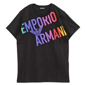アルマーニ Tシャツ EMPORIO ARMANI ビーチ Tシャツ オーバーサイズロゴ 21181...